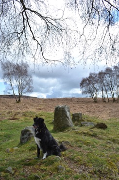 Stone circle at Froggatt Edge